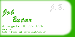 job butar business card